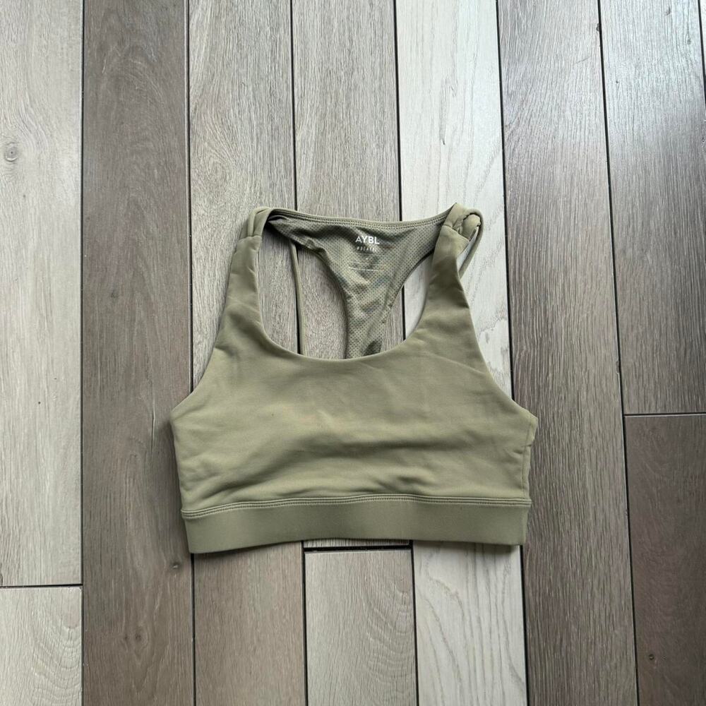 Aybl olive green sports bra
